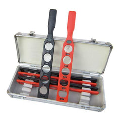 Lens holder with 6 rods and 30 lenses for pediatric eye exams