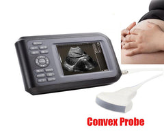 Portable Ultrasound Scanner - Handheld Convex Probe, 3.5MHz Frequency, 5.5" LCD Display