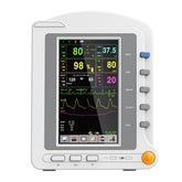 Portable Patient Monitor 7" TFT Color LCD Screen, ECG, RESP, SpO2, PR, NIBP, TEMP