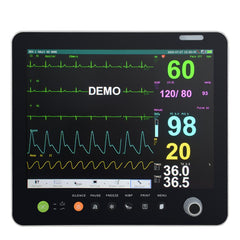 15-inch touch screen modular plug-in portable multi-parameter monitor ECG non-invasive blood pressure respiration temperature blood oxygen saturation blood pressure