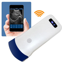 Wireless Portable Ultrasound Scanner - Color Doppler Convex Probe, Clear Imaging, 128 Elements and WiFi Connectivity