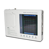 7-inch color LCD portable digital 3-channel 12-lead electrocardiograph