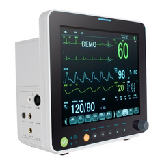 Portable Multi-parameter 12 Inch Vital Sign Patient Monitor ECG NIBP RESP TEMP SPO2 PR
