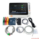 10 Inch Multi-parameter Monitor ICU CCU Vital Sign Dental Patient Monitor ECG NIBP RESP TEMP SPO2 PR