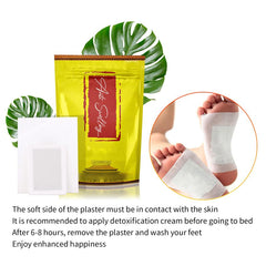 Experience Ultimate Mind-Body Detox with Ginger Foot Patch - 10PCS Pain Pads for Stress Relief, Deep Cleansing, Sleep & Slimming