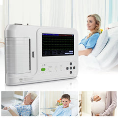 Portable Wireless Digital 6-Channel ECG Machine