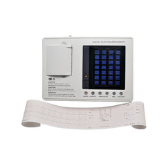 7-inch color LCD portable digital 3-channel 12-lead electrocardiograph