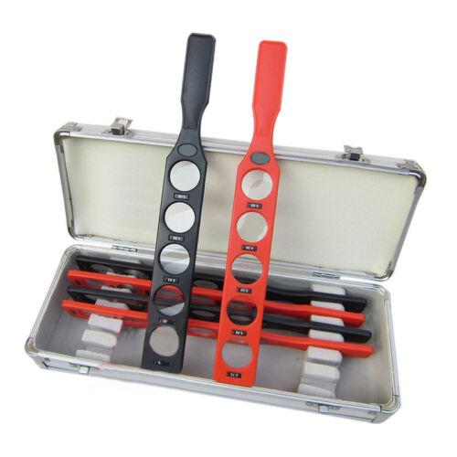 Lens holder with 6 rods and 30 lenses for pediatric eye exams