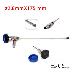 2.8mm Rigid Arthroscopic Surgical Sinoscope With 30° angle, medical grade stainless steel and glass construction