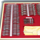 266-piece optical trial lens set in aluminum case with dustproof and lockable case Silver version