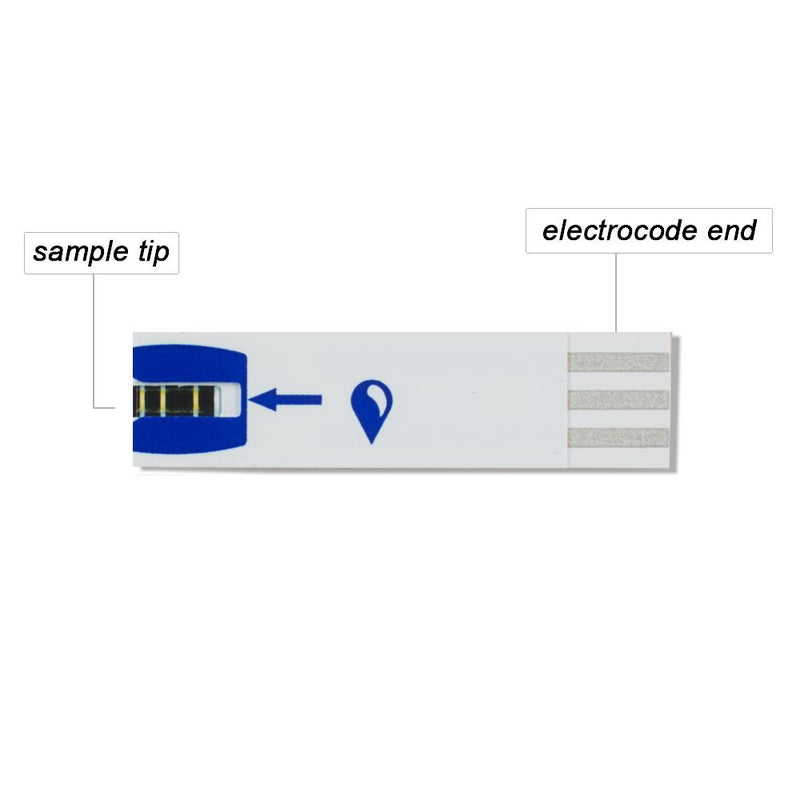 Blood Glucose Monitoring Kit - Portable Diabetes Test Strips and Lancet Blue