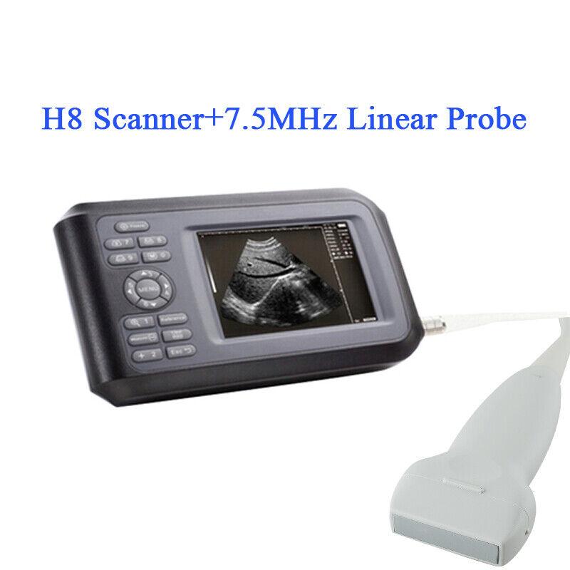 Ultrasound Scanner Portable Handheld Healthcare Probe 5.5 Inch Color LCD Display with Rechargeable Battery