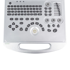 Portable ultrasound scanner with color Doppler convex probe and screen for 128 elements