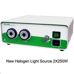 2x250W halogen endoscope light source 1600000 brightness