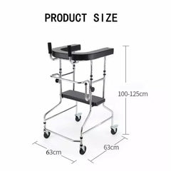 High Quality Hot Sale Adult Walker Aid Hemiplegia Walker Standing Frame With Wheels