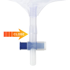 5 Pack 2000ML Urine Drainage Bags with Anti-Reflux Chamber