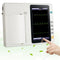 3-channel portable ECG machine with 7-inch touch screen LCD equipped with 2-lead electrodes and universal voltage compatibility