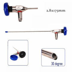 2.8mm Rigid Arthroscopic Surgical Sinoscope With 30° angle, medical grade stainless steel and glass construction