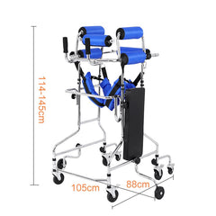 Height adjustable Rollator for elderly people's rehabilitation walking, suitable for height 58-71 inches