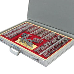 266-piece optical trial lens set in aluminum case with dustproof and lockable case Silver version