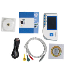ECG Electrocardiograph Heart Monitor - PC-80B Handheld Portable Electrocardiograph with Color Screen