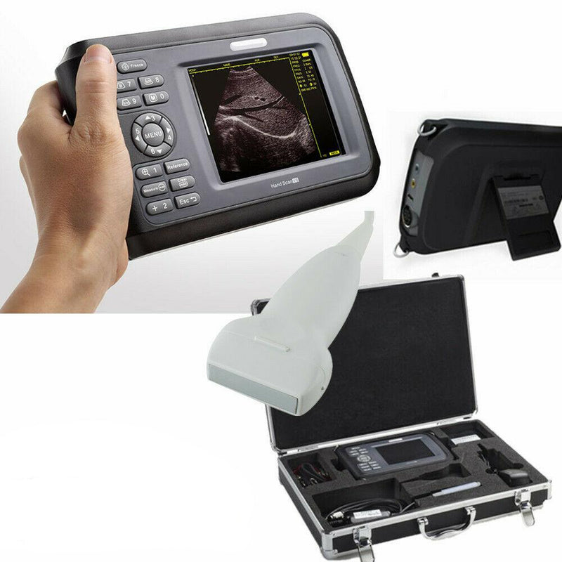 Ultrasound Scanner Portable Handheld Healthcare Probe 5.5 Inch Color LCD Display with Rechargeable Battery