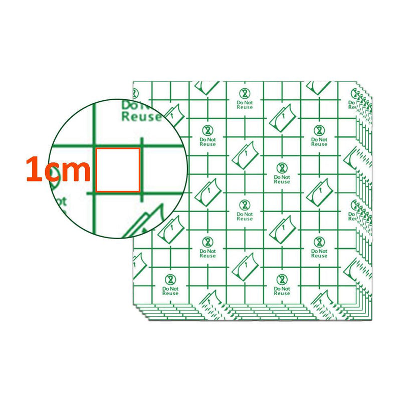 25 pieces 20*20cm8x8 inches transparent elastic PU film waterproof stickers - large size