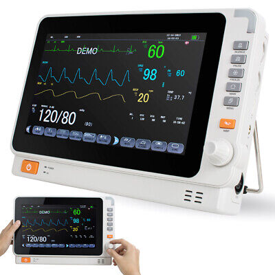 10 Inch Multi-parameter Monitor ICU CCU Vital Sign Dental Patient Monitor ECG NIBP RESP TEMP SPO2 PR