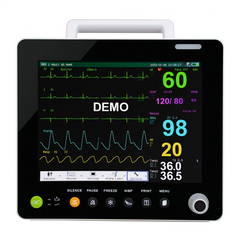 Portable Multi-parameter 12&15 Inch Modular Plug-in Patient Monitor ECG NIBP RESP TEMP SPO2 PR