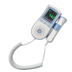 Portable color LCD display fetal heart monitor probe dual interface display