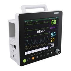 Portable Multi-parameter 12&15 Inch Modular Plug-in Patient Monitor ECG NIBP RESP TEMP SPO2 PR