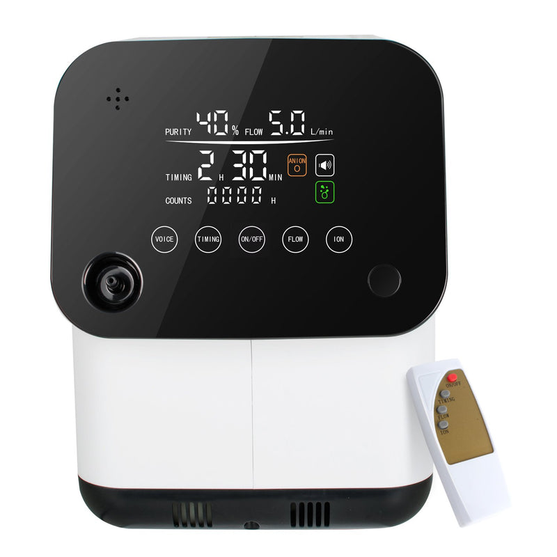 Touch Screen 1-7L/min Adjustable Oxygen Concentrator&Tubes