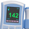 Portable color LCD display fetal heart monitor probe dual interface display
