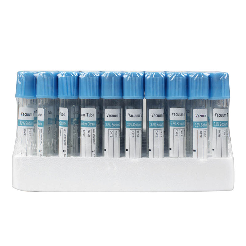 100pcs Buffered Sodium Citrate Blood Collection Tubes Blood Coagulation Tubes