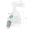 (Only sent to the US) CPAP Nasal Mask With Adjustable Headgear For Sleep Apnea Anti Snoring