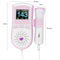 Portable color LCD display fetal heart monitor probe dual interface display