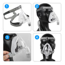 Full Face Mask CPAP Auto Mask With Free Adjustable Headgear