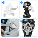 CPAP Full Face Mask For Sleep Apnea With Freely Adjustable Headband