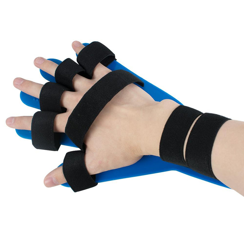 Hand Wrist Splint with Separate Finger Flex and Extension Board - Ideal for Apoplexy, Hemiplegia, and Finger Spasm Relief - Made with Soft Silicone Material for Maximum Comfort and Support