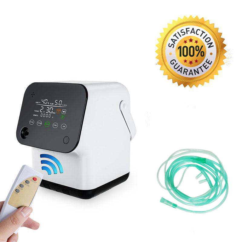 Touch Screen 1-7L/min Adjustable Oxygen Concentrator&Tubes