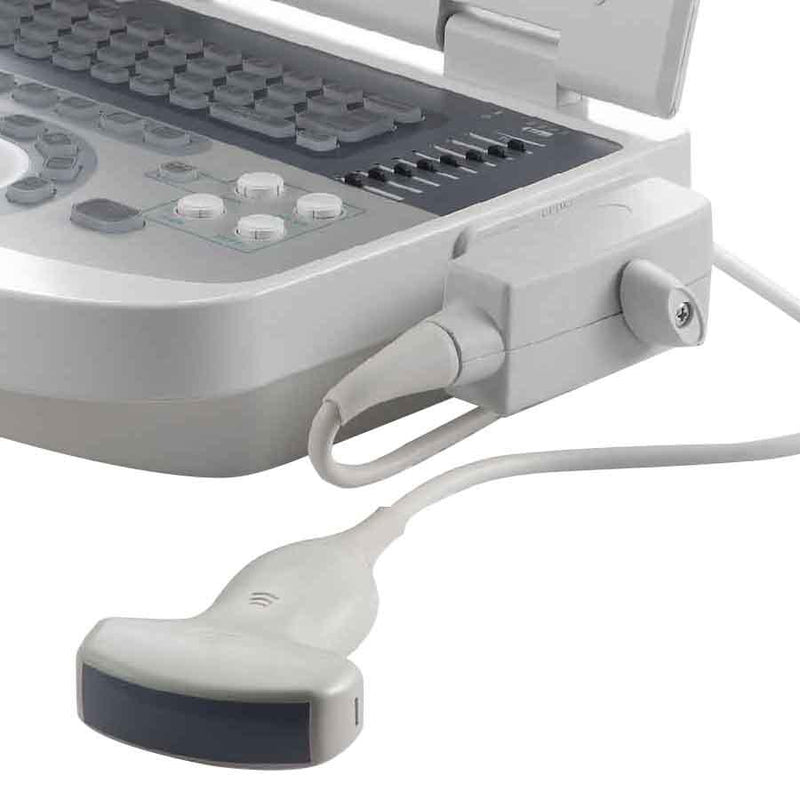 Portable all-digital notebook medical ultrasound scanner + convex array probe