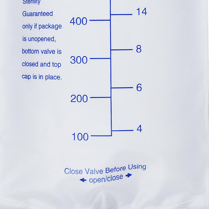 750ml Urinary Drainage Bag Latex Free Urine Leg Bag with Anti-Reflux Valve 5pcs