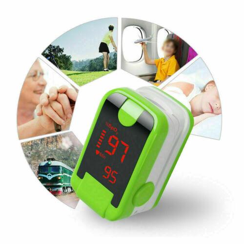 Portable LED Finger Tip Pulse Oximeter Blood Oxygen SpO2 PR Monitor Respiratory Heart Rate Oxygen Saturation Meter