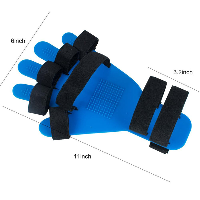 Hand Wrist Splint with Separate Finger Flex and Extension Board - Ideal for Apoplexy, Hemiplegia, and Finger Spasm Relief - Made with Soft Silicone Material for Maximum Comfort and Support