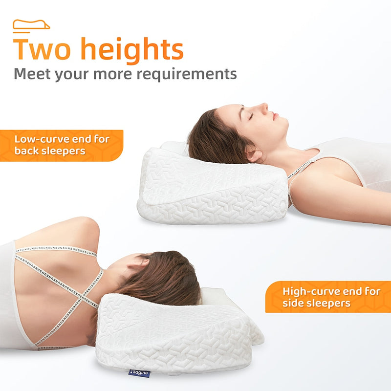 Memory Foam Bed Orthopedic Pillow for Neck Pain Sleeping Pillows
