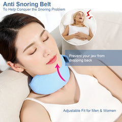 Adjustable Anti Snoring Belt Stop Chin Strap Anti Apnea Jaw Solution