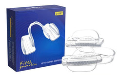 2PCS/BOX Silicone Stop Molar Anti Snore Mouthpiece Apnea Guard Bruxism Tray Sleeping Aid